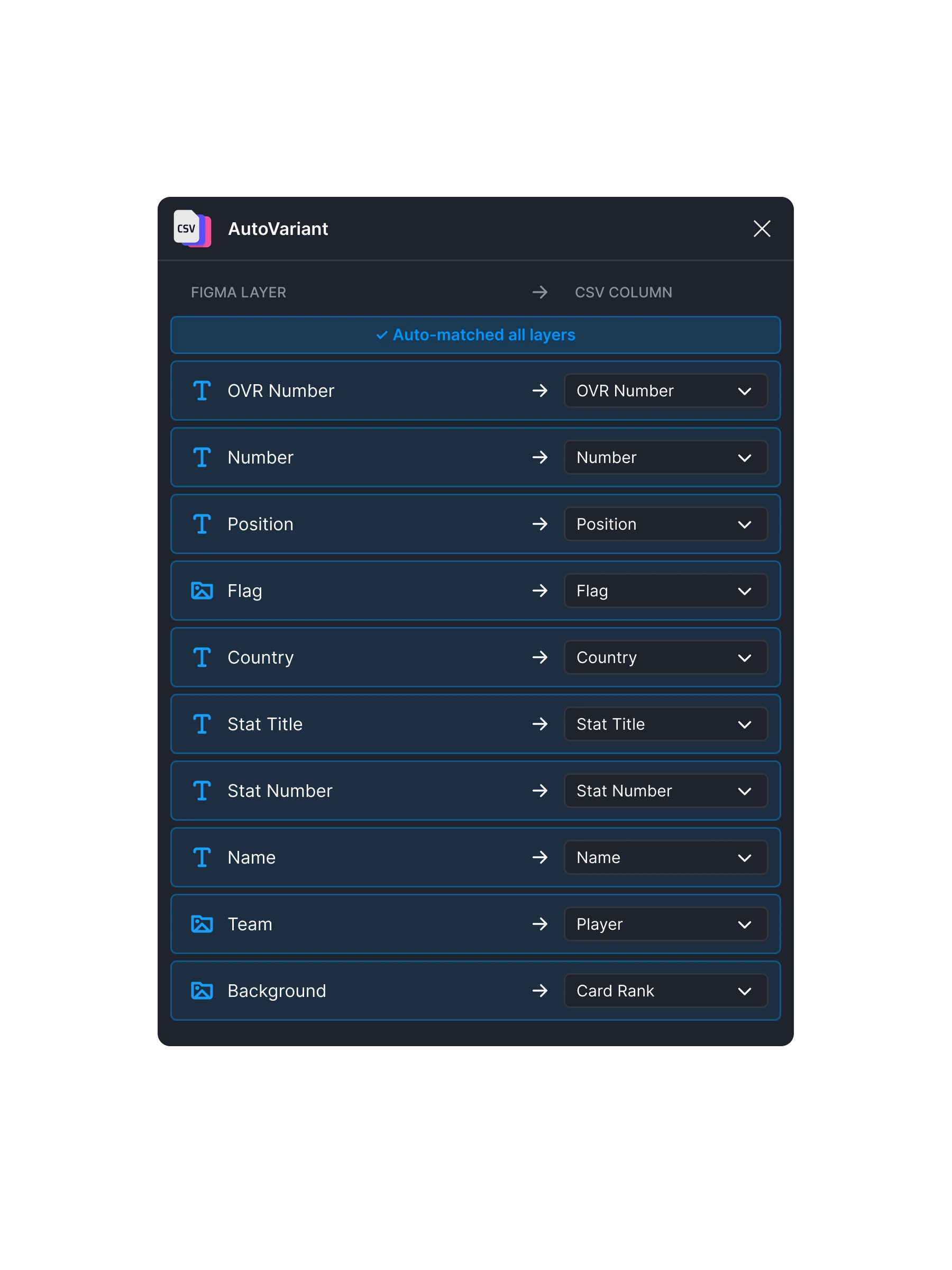 Step 04 — Auto-map fields to layers